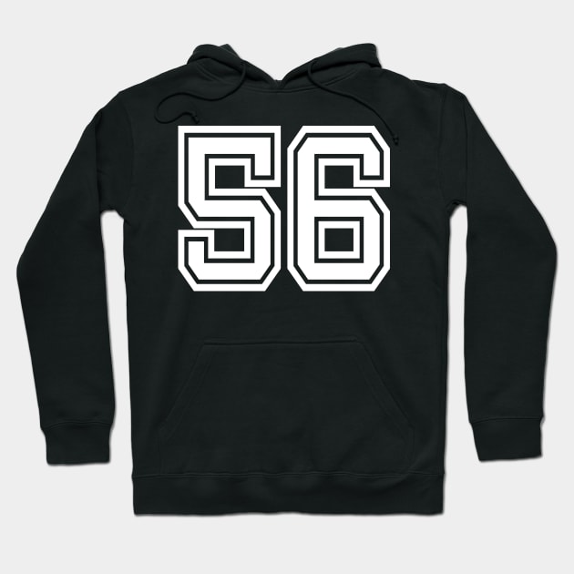 Number 56 for a sports team, group, or community T-Shirt Hoodie by DariBangAngga